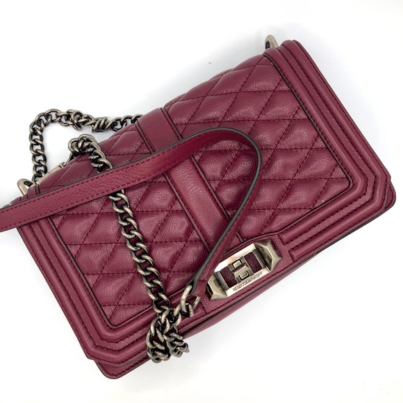 REBECCA MINKOFF QUILTED LEATHER LOVE CROSSBODY BAG - Picture 15 of 15